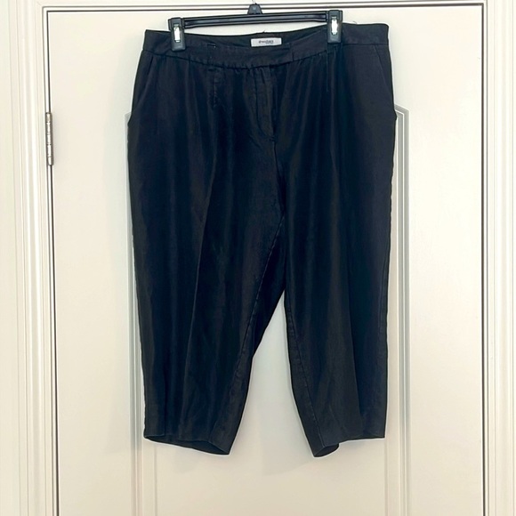 dressbarn Charcoal Dress Capri Pants Size 14W - Picture 1 of 5